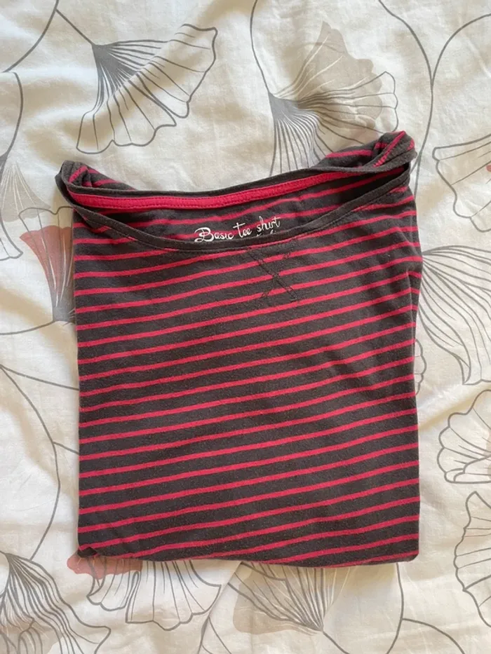 Pull fin à rayures