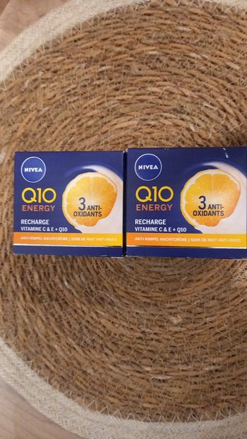 Nivea 2 soins de nuit Q10 energy