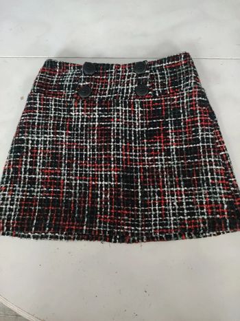 Mini jupe en laine camaïeu