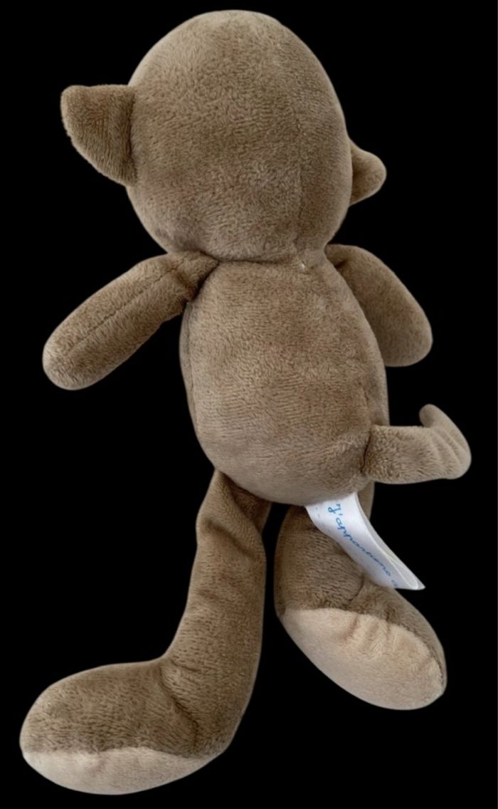 ❤️Doudou peluche Singe Arthur et Lola Marron - photo numéro 2