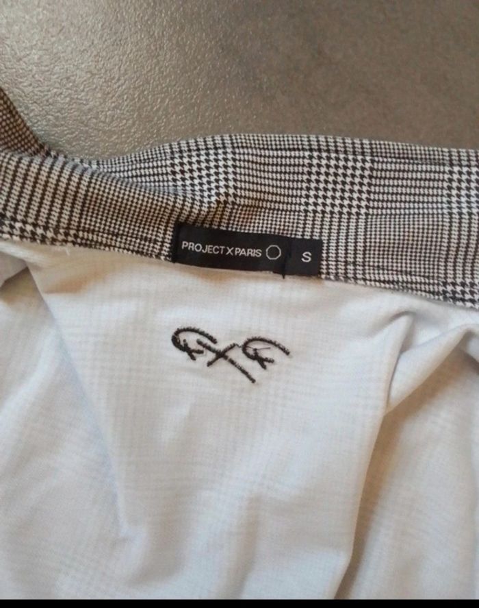 Veste courte à carreaux projet X paris - photo numéro 9