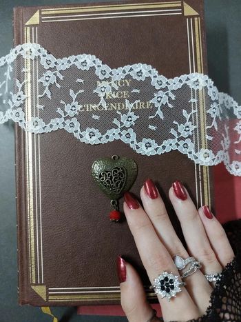 Pendentif cœur style victorien