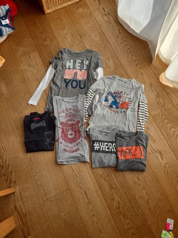 Lot t-shirts manches longues 10 ans