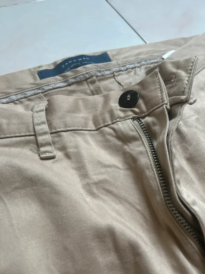 Chino - Zara - beige - 38 - photo numéro 3
