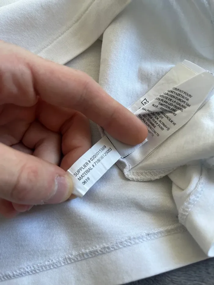 Polo Ralph Lauren – T-shirt blanc col V – Taille M - photo numéro 6