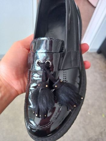 Derbies mocassin verni noir