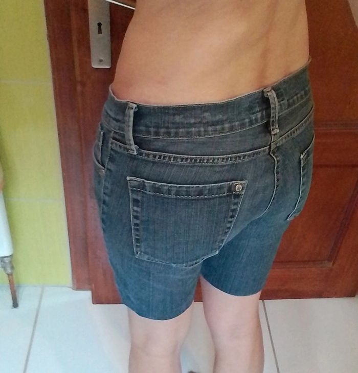 Short en jeans femme Bleu Zara - photo numéro 6