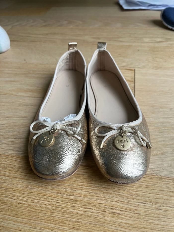 Ballerine Zara dorée bon état taille 35 - photo numéro 6