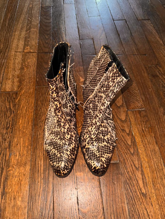 Boots en Cuir Barbara bui Taille 37 Valeur 650 euros - photo numéro 7