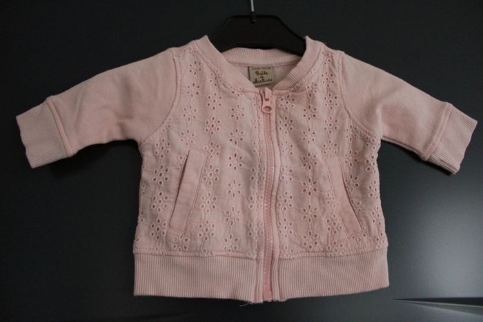 Veste zippée taille 3 mois 60 cm - photo numéro 3