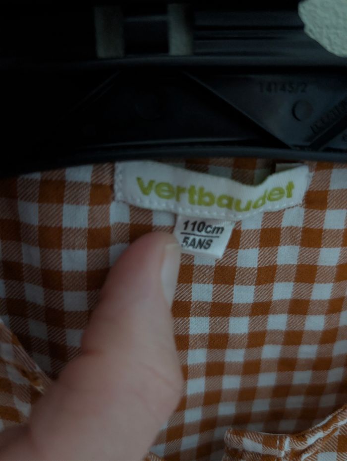 Chemise Vichy Vertbaudet, 5 ans - photo numéro 2