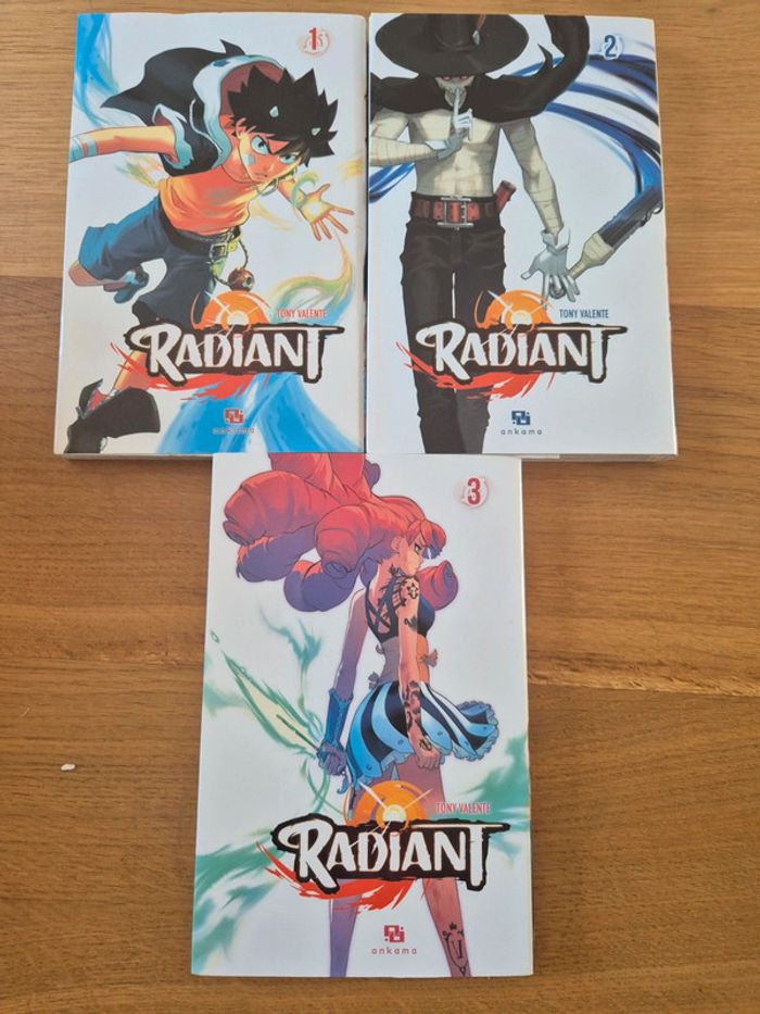 Mangas radiant 1, 2 et 3