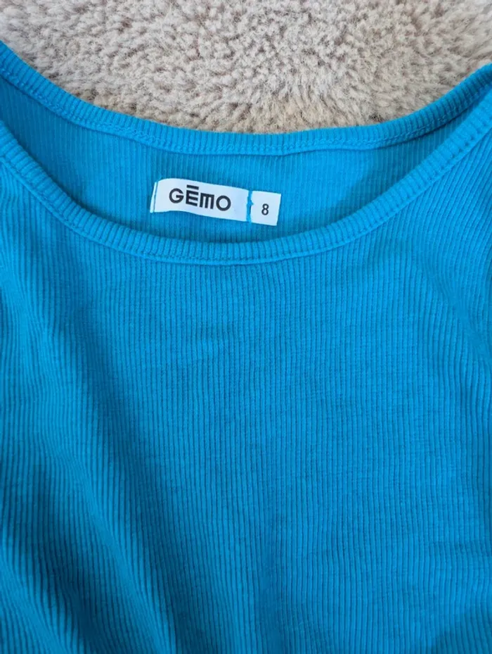 crop top bleu - photo numéro 2