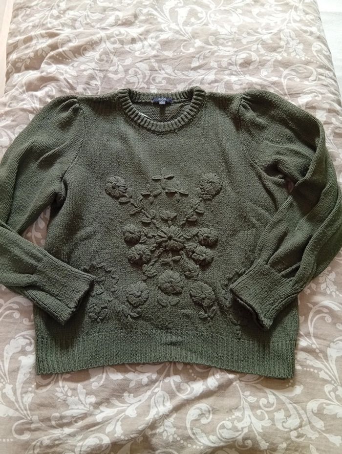 Pull en maille a relief