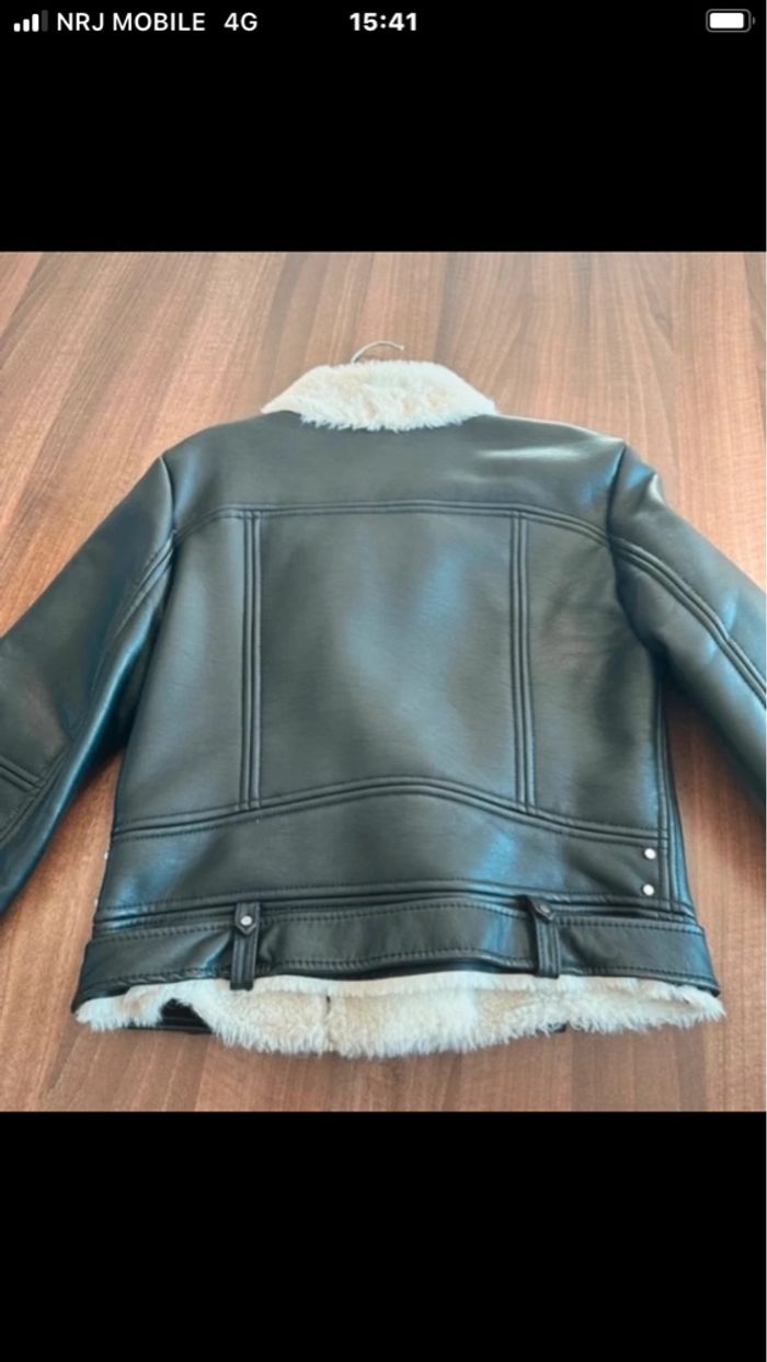 Veste simil cuir chaude - photo numéro 2