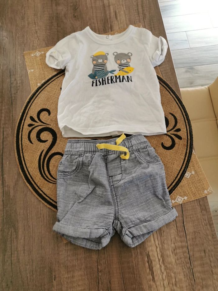 Ensemble tee-shirt et short orchestra 3 mois