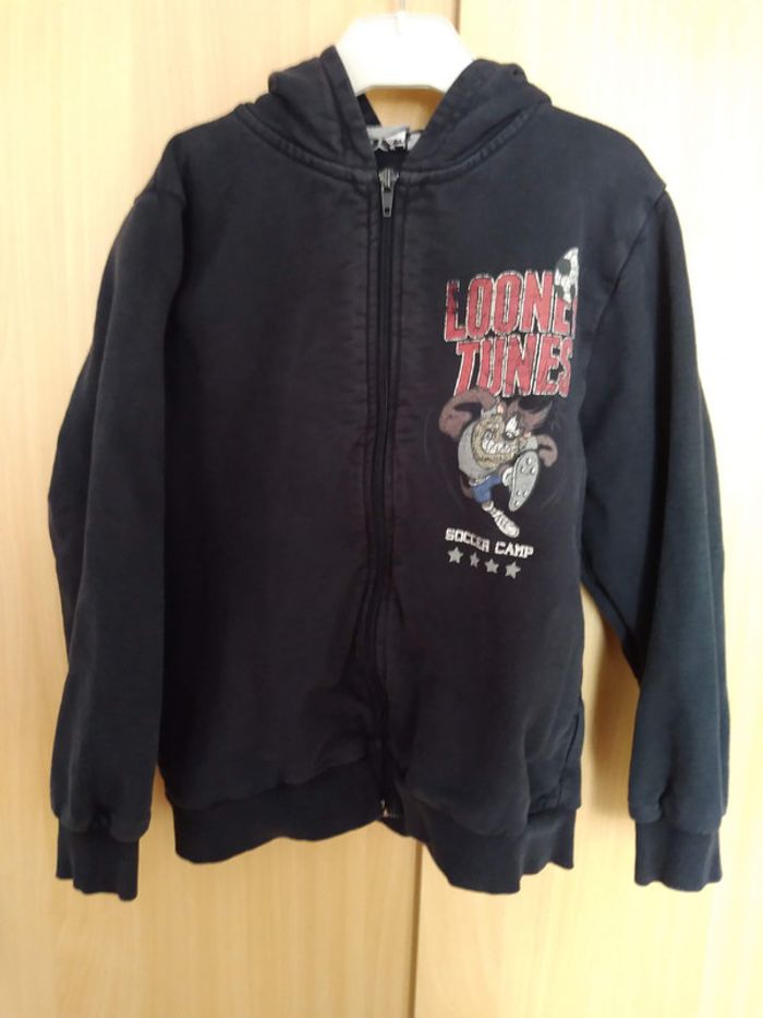 Sweat à capuche zippé Looney Tunes taille 10 ans