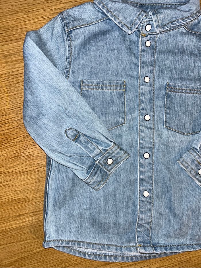 Chemise en jean Mixte  24 mois - photo numéro 2