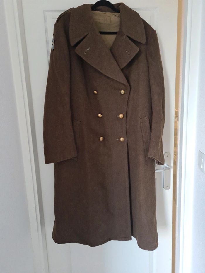 Manteau vintage long militaire - photo numéro 2