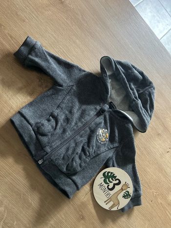 Gilet velours gris Kiabi 3Mois