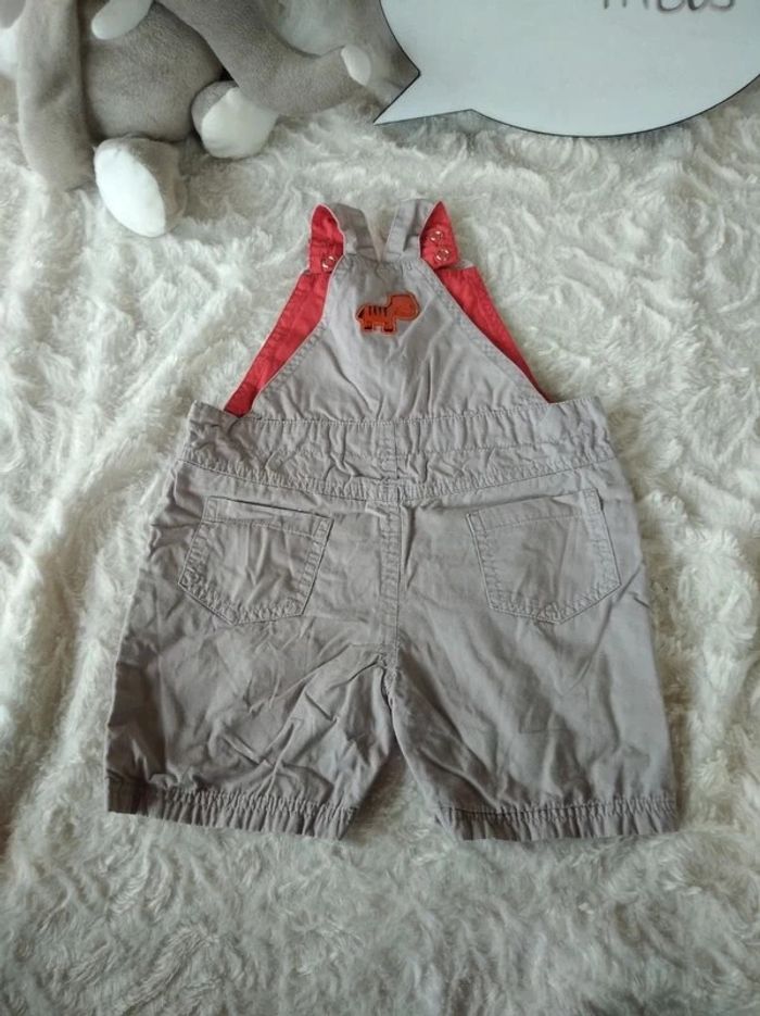 Salopette short Garçon 6 mois Âne Tissaia 100% coton - photo numéro 11