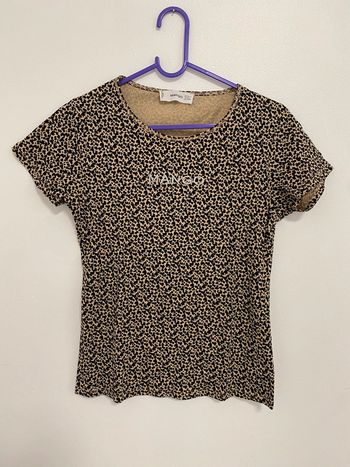 Mango t-shirt motif leopard XS