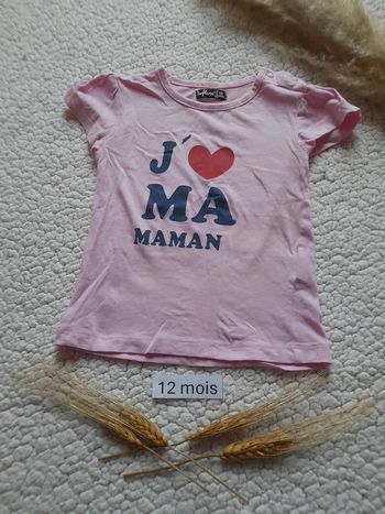 T shirt 12 mois