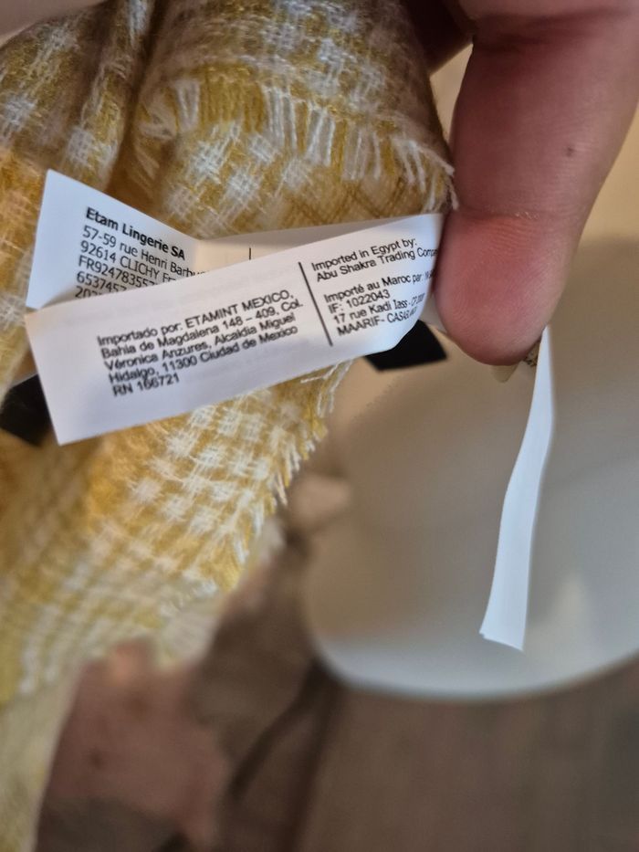 💕joli Foulard Diva Moutarde/ Grande écharpe / Châle ETAM femme Douceur d'hiver💕 - photo numéro 10