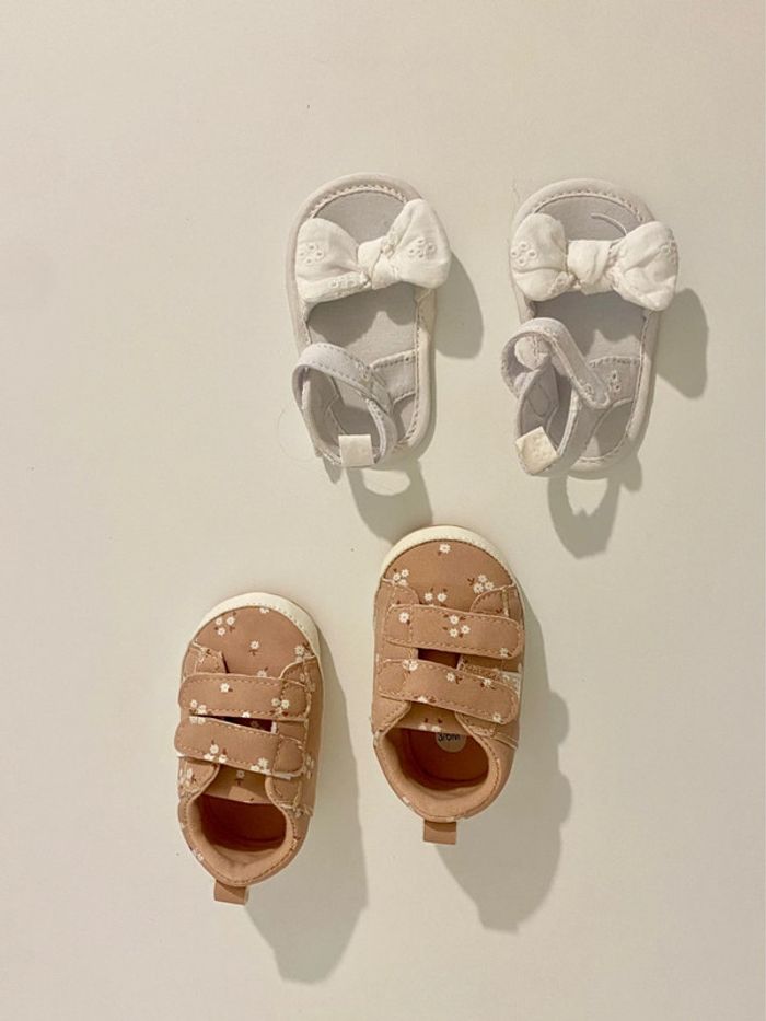 1res chaussures bébés Kiabi 3-6 mois NEUVES