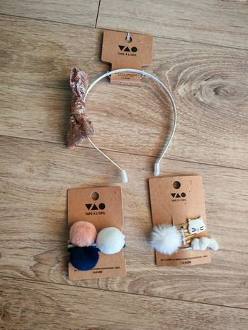 Lot accessoires tape à l oeil serre tête barrette