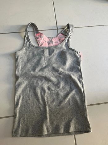 Débardeur gris avec dessin