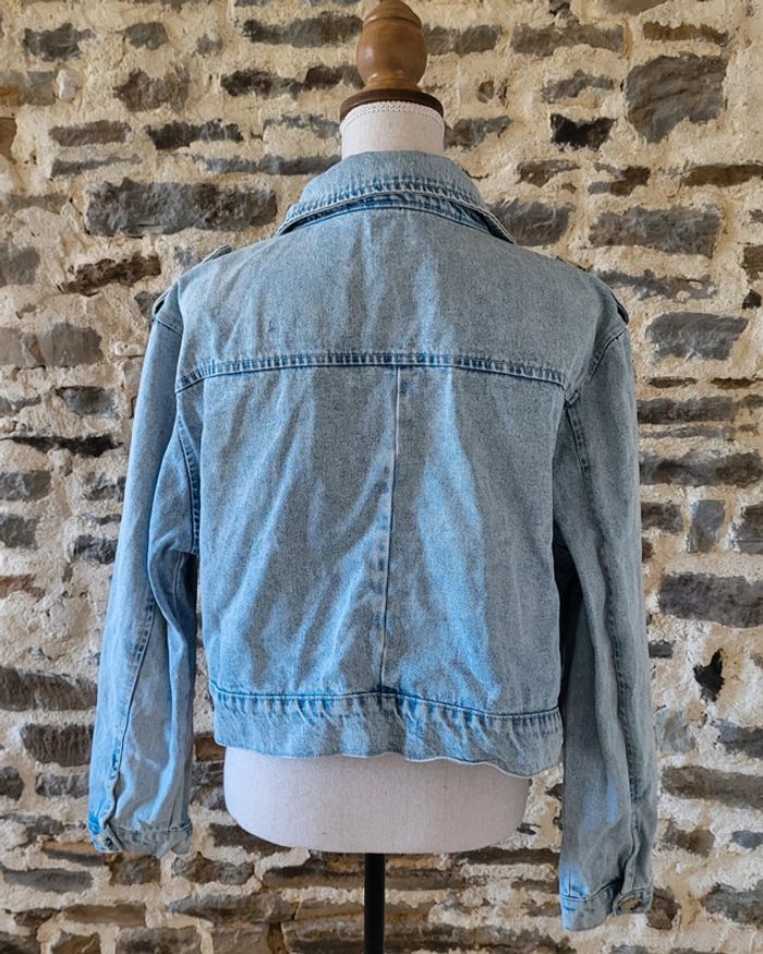 Veste en jean oversize bleue claire Denim Co Taille 44 46 - photo numéro 8