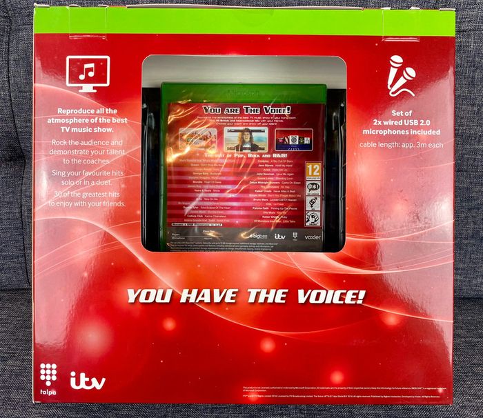 Pack Collector Xbox One The Voice UK + 2 Microphones NЕUF sous blister / Sealed - photo numéro 4