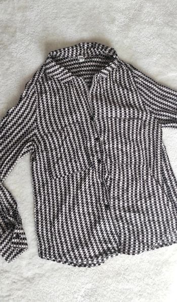 Chemise à motifs beige et noir XS Mango MNG