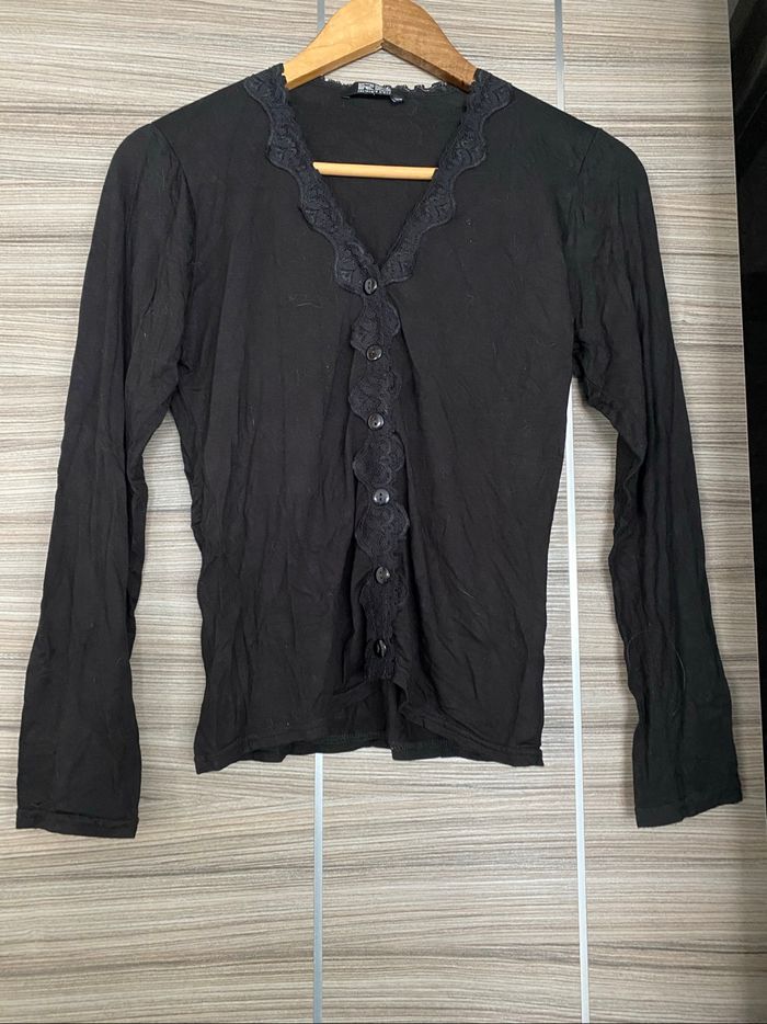 Haut gilet cardigan 38 noir