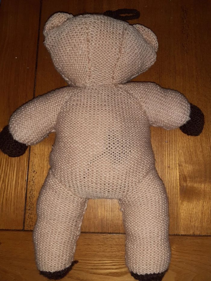 Ourson tricoté main - photo numéro 2