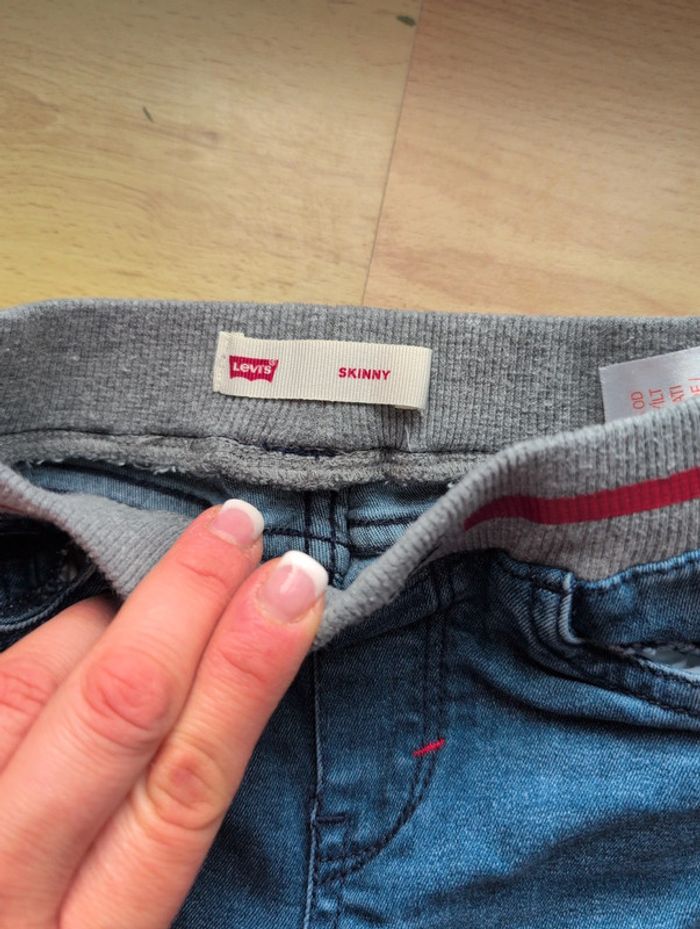 Pull on jeans skinny en denin bleu 24 mois Levi's - photo numéro 5