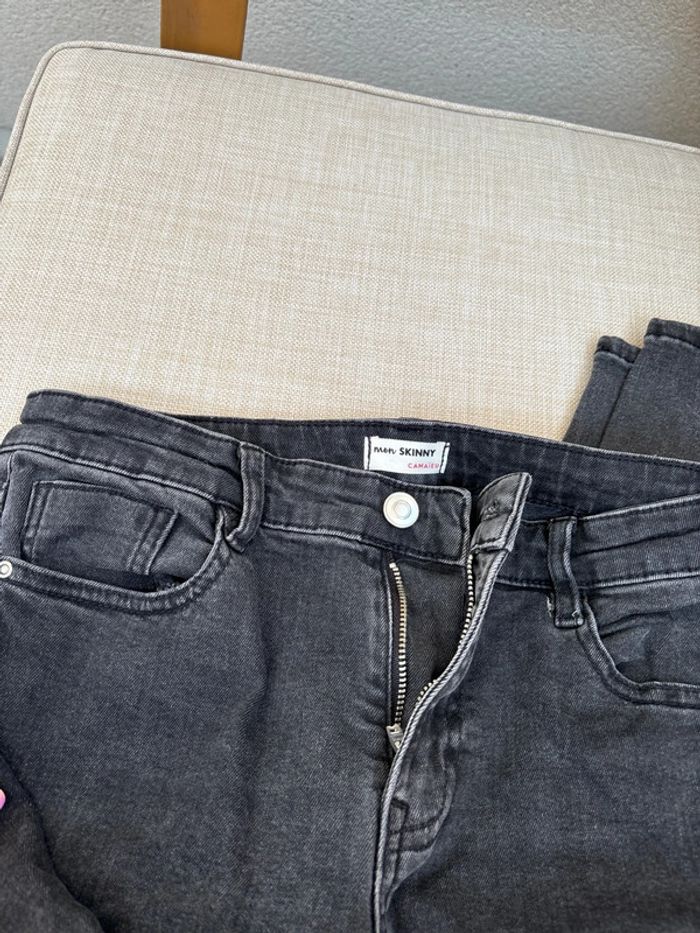Jean skinny noir taille haute camaïeu - photo numéro 2