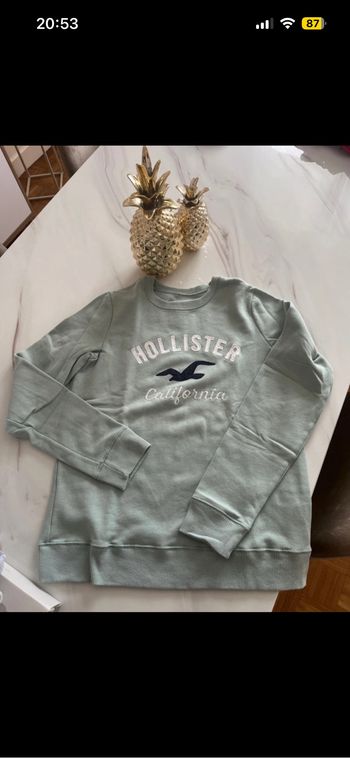 Sweat turquoise Hollister
