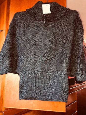 Poncho noir 36 Essentiel neuf avec étiquette