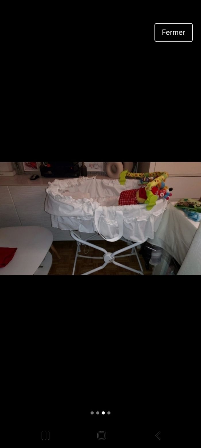 Couffin en osier avec pied - photo numéro 4