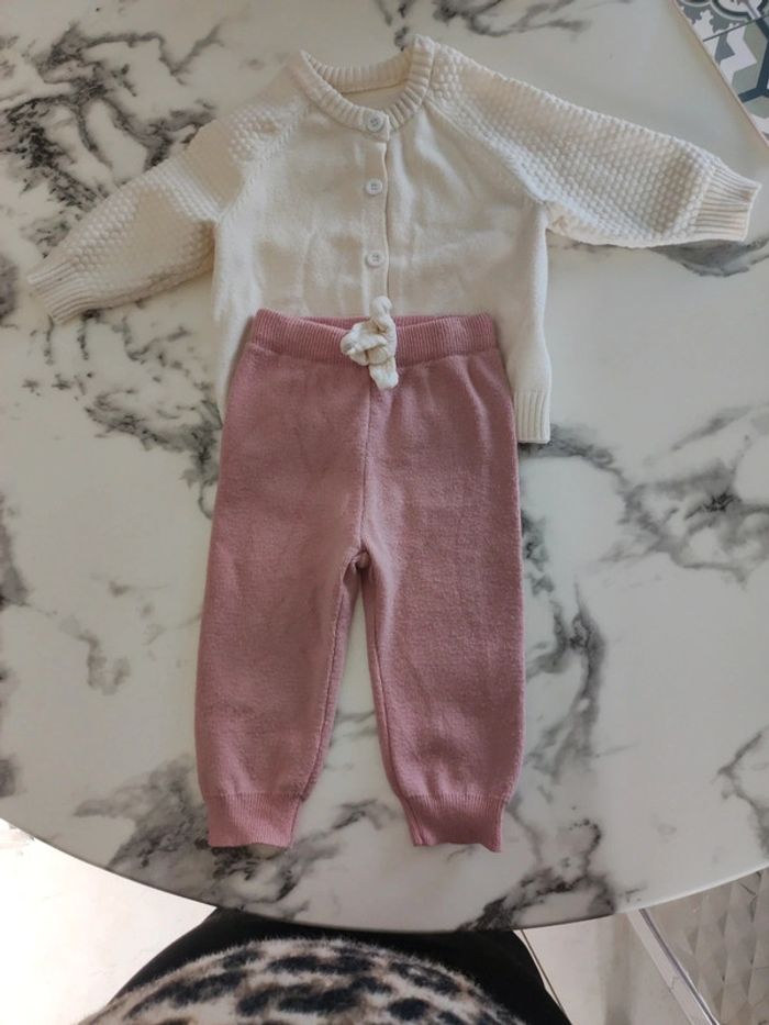 Ensemble 9 mois 71 cm pantalon plus gilet chaud