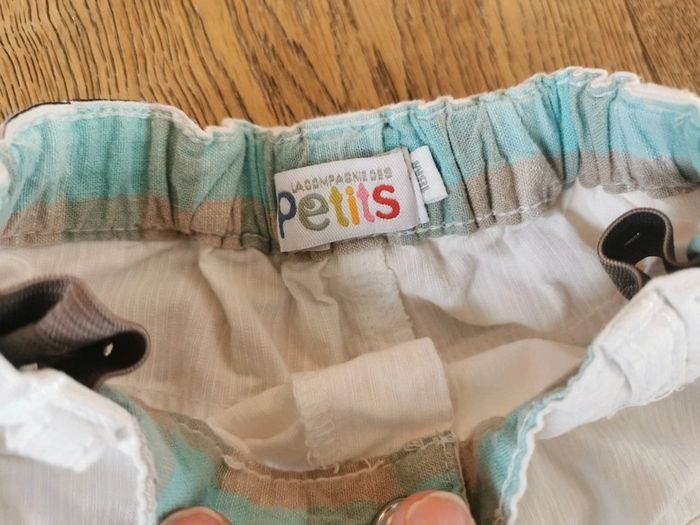 Short léger blanc la Cie des petits 18 mois - photo numéro 2