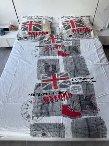 Parure de lit 2 places motifs London anglais