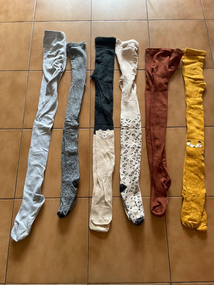 Lot 6 collants fille 35/38