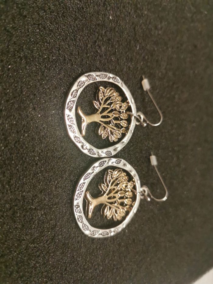 Boucles d'oreilles spirituel arbre de vie - photo numéro 2