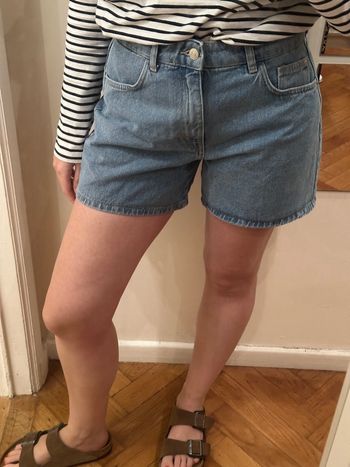 Short en jean taille haute