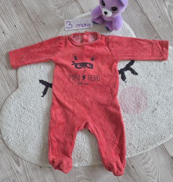 Pyjama chaud 1 pièce 3 mois