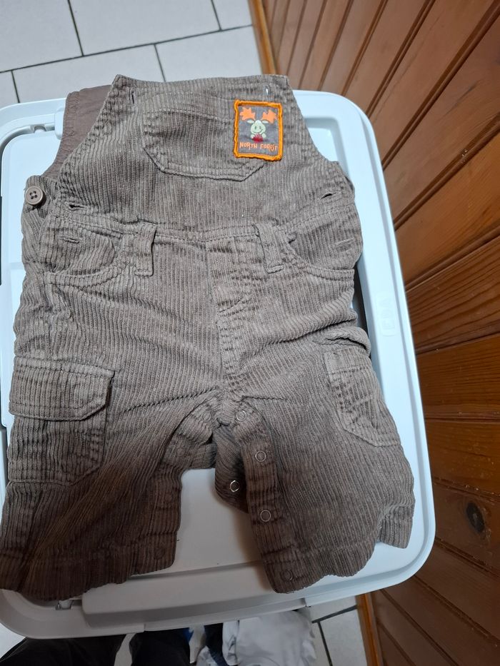 Salopette short garçon TeX baby 3 mois