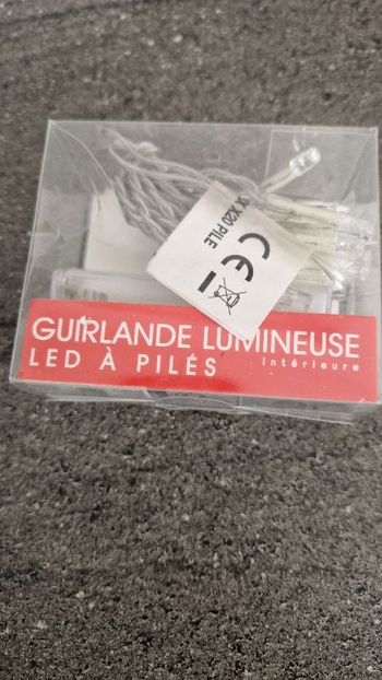 Guirlande led à piles